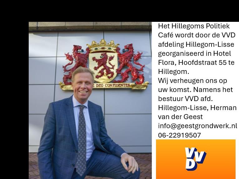 Politiek Caf&eacute; met Provinciaal Statenlid voor de VVD Arne Weverling 