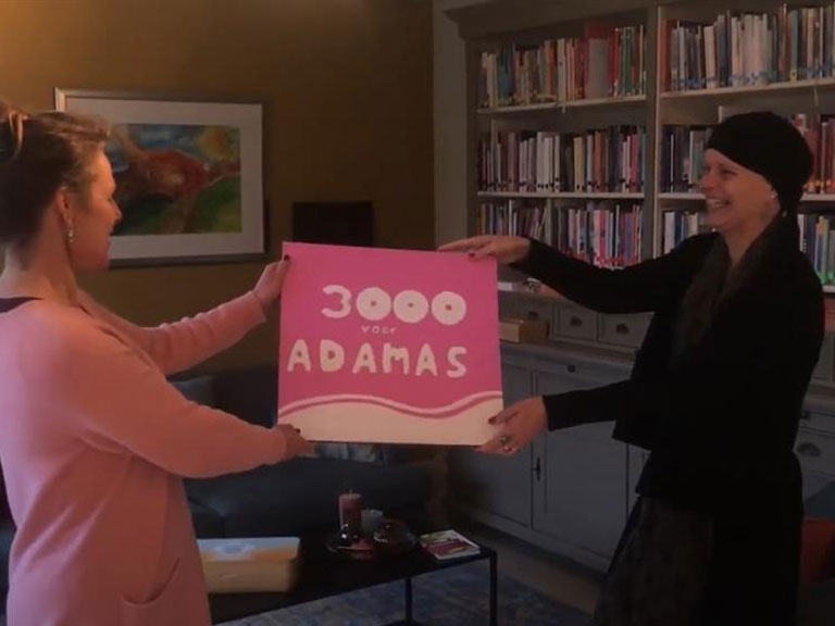 Martine Goulmy zegt: "Namens Adamas inloophuis en Pink Ribbon: Bedankt!"