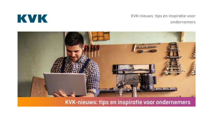 De KvK helpt ondernemers regelmatig met interessante tips
