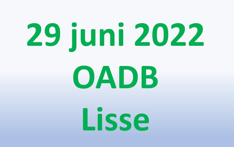 Save the date ..... OADB heeft een nieuwe datum!
