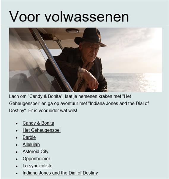 Ontdek het filmprogramma van De Muze! 
