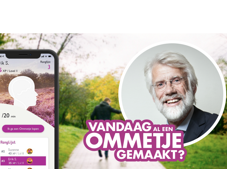 De Ommetjes APP van hoogleraar Erik Scherder ook tussen de middag te gebruiken