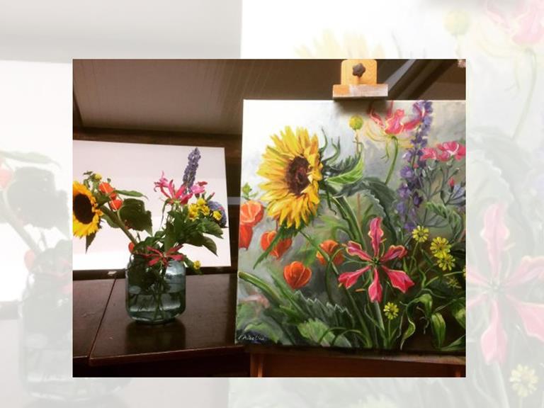 Workshop tulpen/bloemen schilderen 