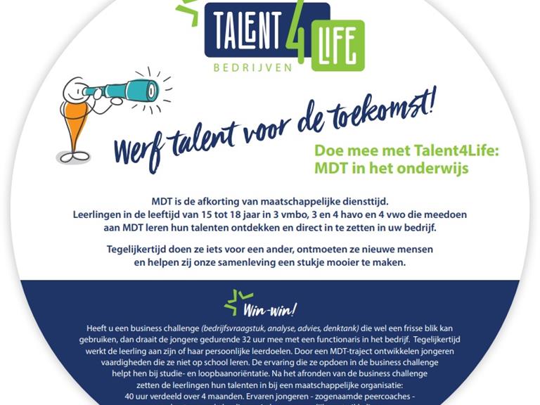 Stichting Fioretti Teylingen blij met uitbreiding project Talent4Life maatschappelijke diensttijd