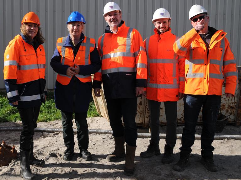 Meerlanden viert feestelijke start bouw nieuwe duurzame Grondstoffenhal 